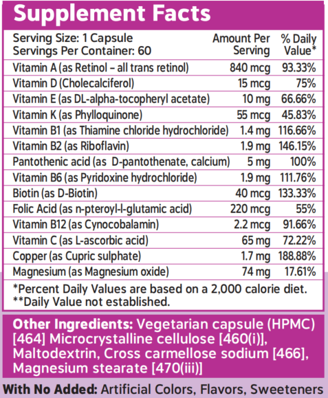 Supplement Facts Image